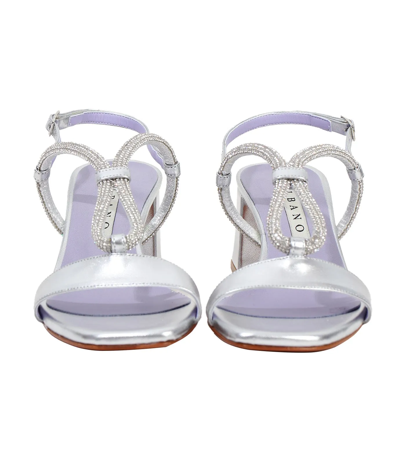 3212 Heeled Sandals Silver