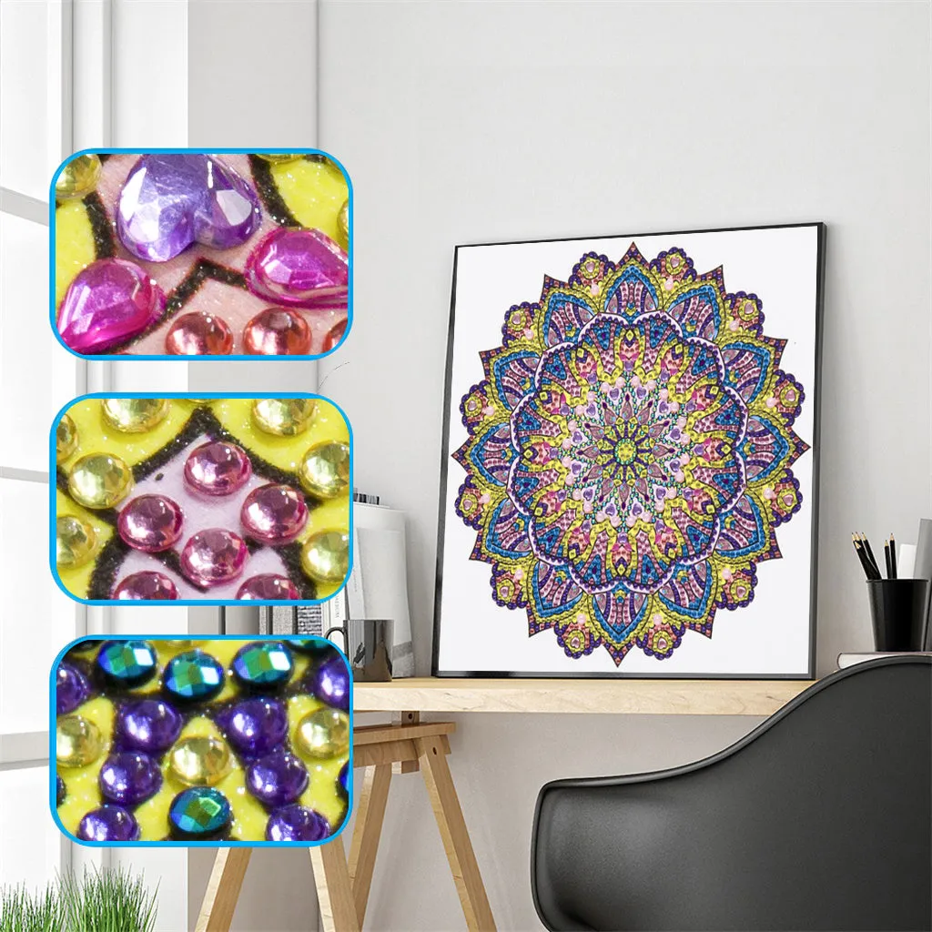 5D DIY  Special-Shaped Diamond-  Mandala 30*30cm