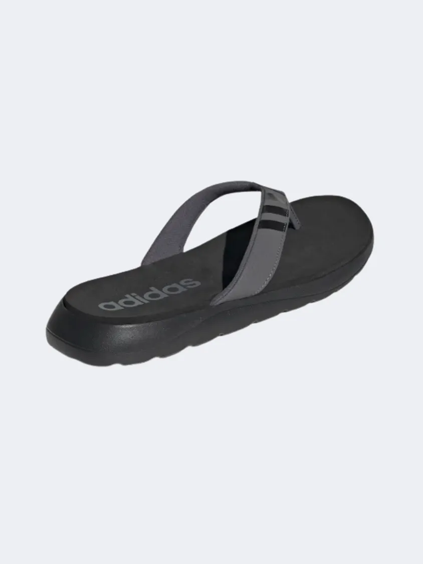 Adidas Comfort Men Swim Slippers Black /Grey