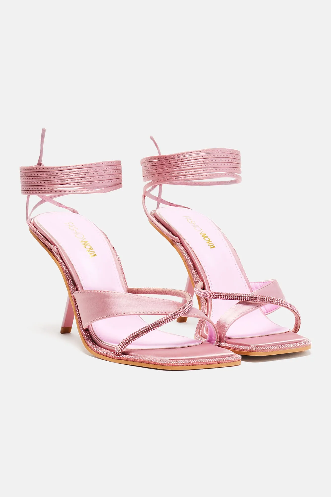 Aligned With You Heeled Sandals - Pink