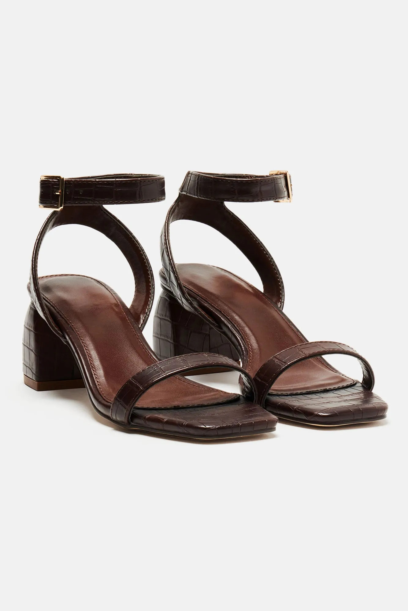 Almost Daily Heeled Sandals - Brown