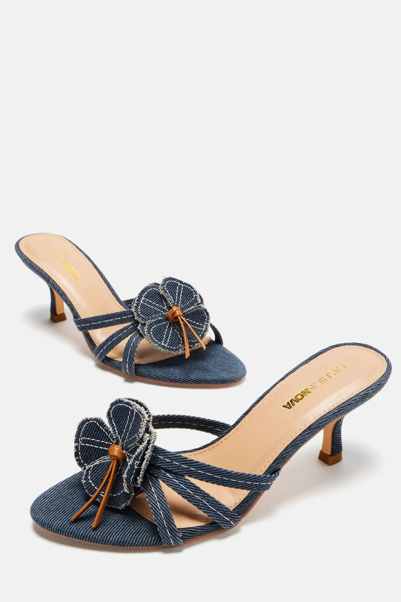 Amozae-About A Girl Denim Heels - Denim