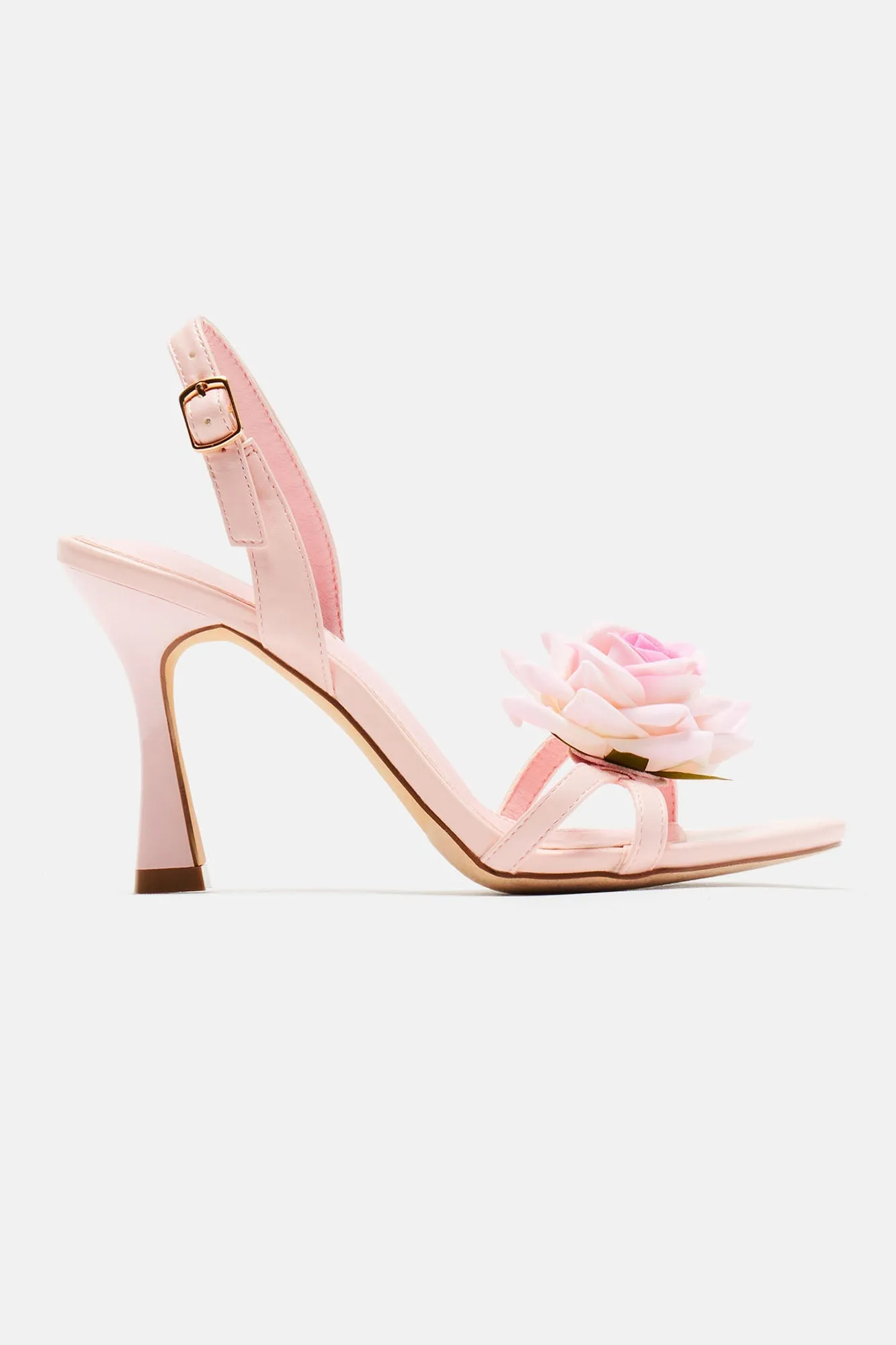 Amozae-All About Flowers Heeled Sandals - Pink