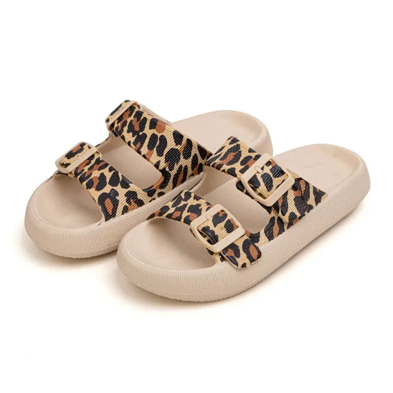 AMOZAE- - Leopard Pillow Slides