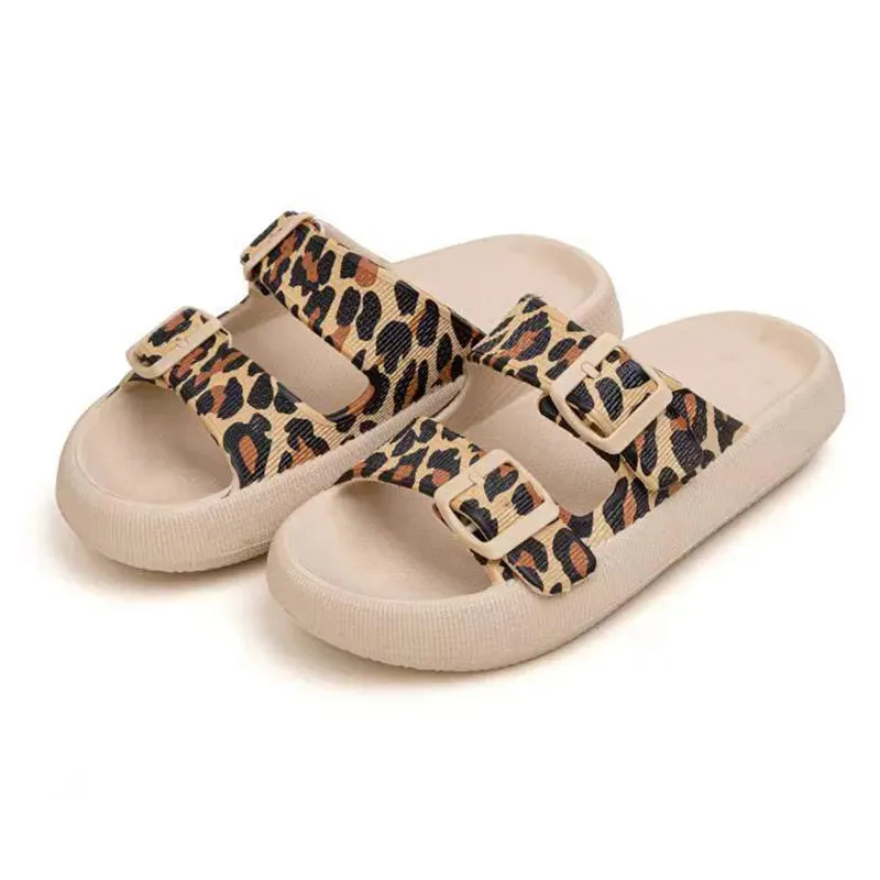 AMOZAE- - Leopard Pillow Slides