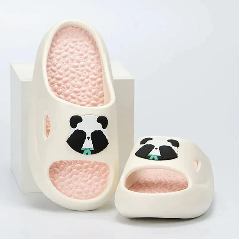 AMOZAE- - Panda Slippers New Thick Bottom Platform for Women