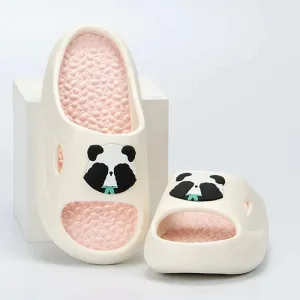 AMOZAE- - Panda Slippers New Thick Bottom Platform for Women