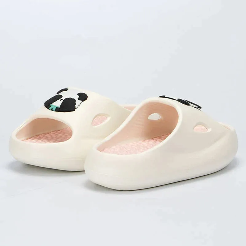 AMOZAE- - Panda Slippers New Thick Bottom Platform for Women