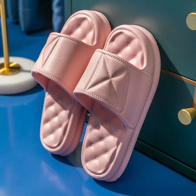 AMOZAE- - Thick Platform Massage Slippers