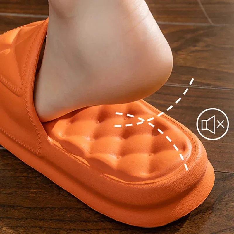 AMOZAE- - Thick Platform Massage Slippers