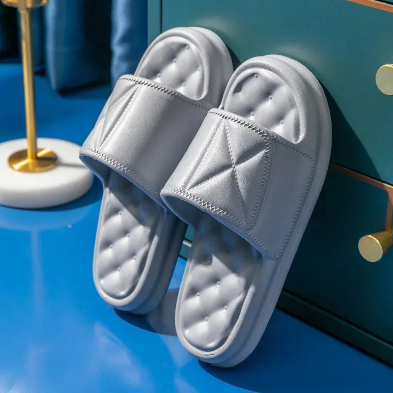 AMOZAE- - Thick Platform Massage Slippers