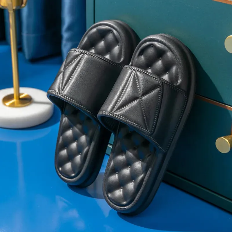 AMOZAE- - Thick Platform Massage Slippers