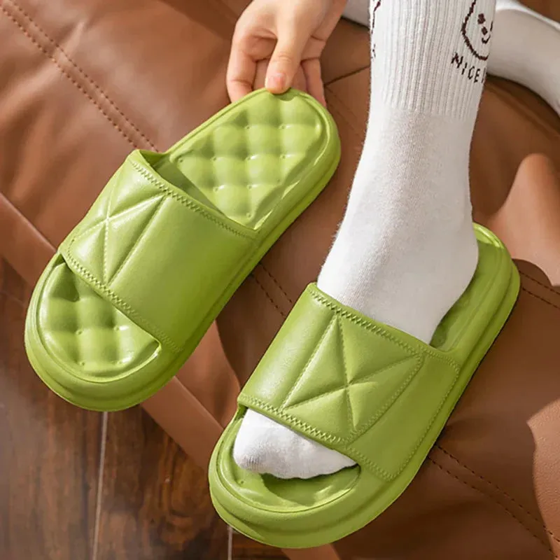 AMOZAE- - Thick Platform Massage Slippers