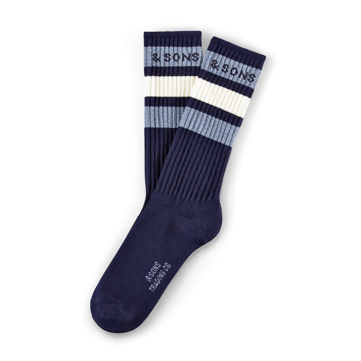 &SONS Baseline Socks Navy