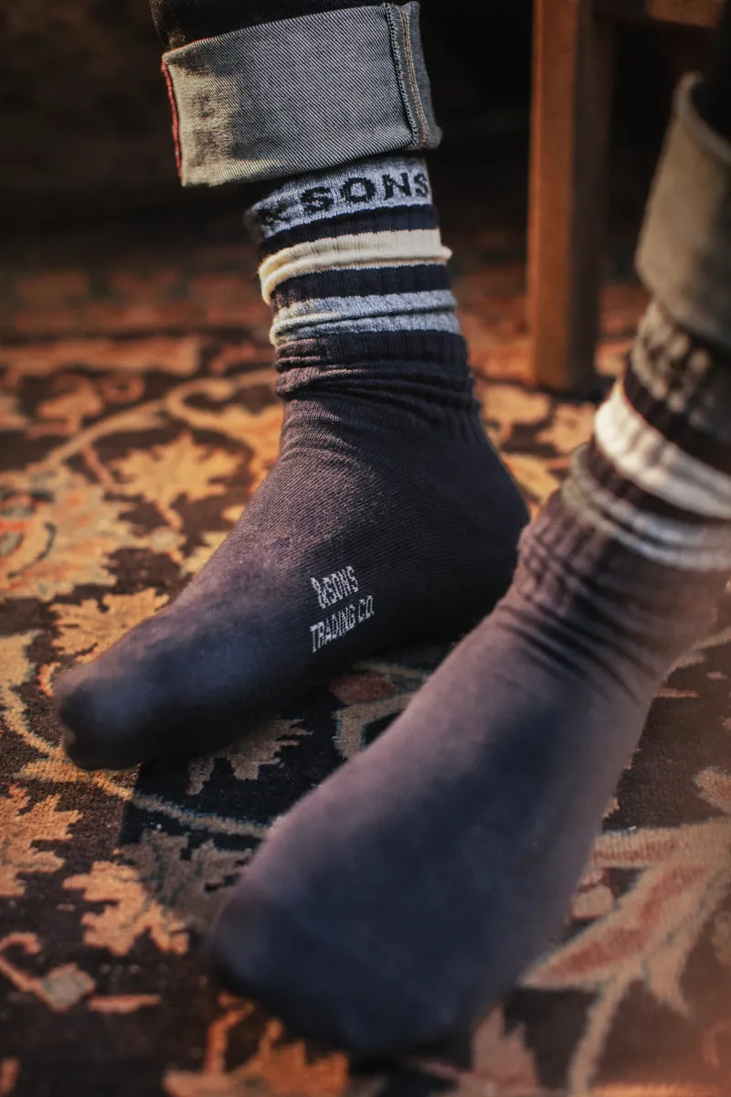 &SONS Baseline Socks Navy