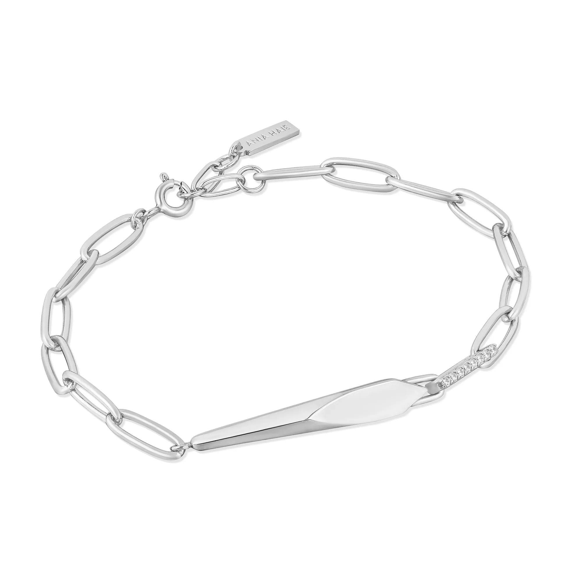 Ania Haie Silver Geometric Chunky Chain Bracelet B053-03H