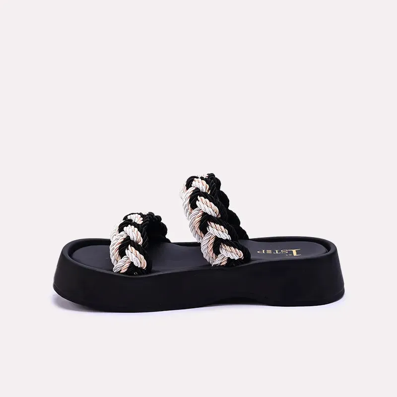 Annabelle Black Platform Slides 0412711