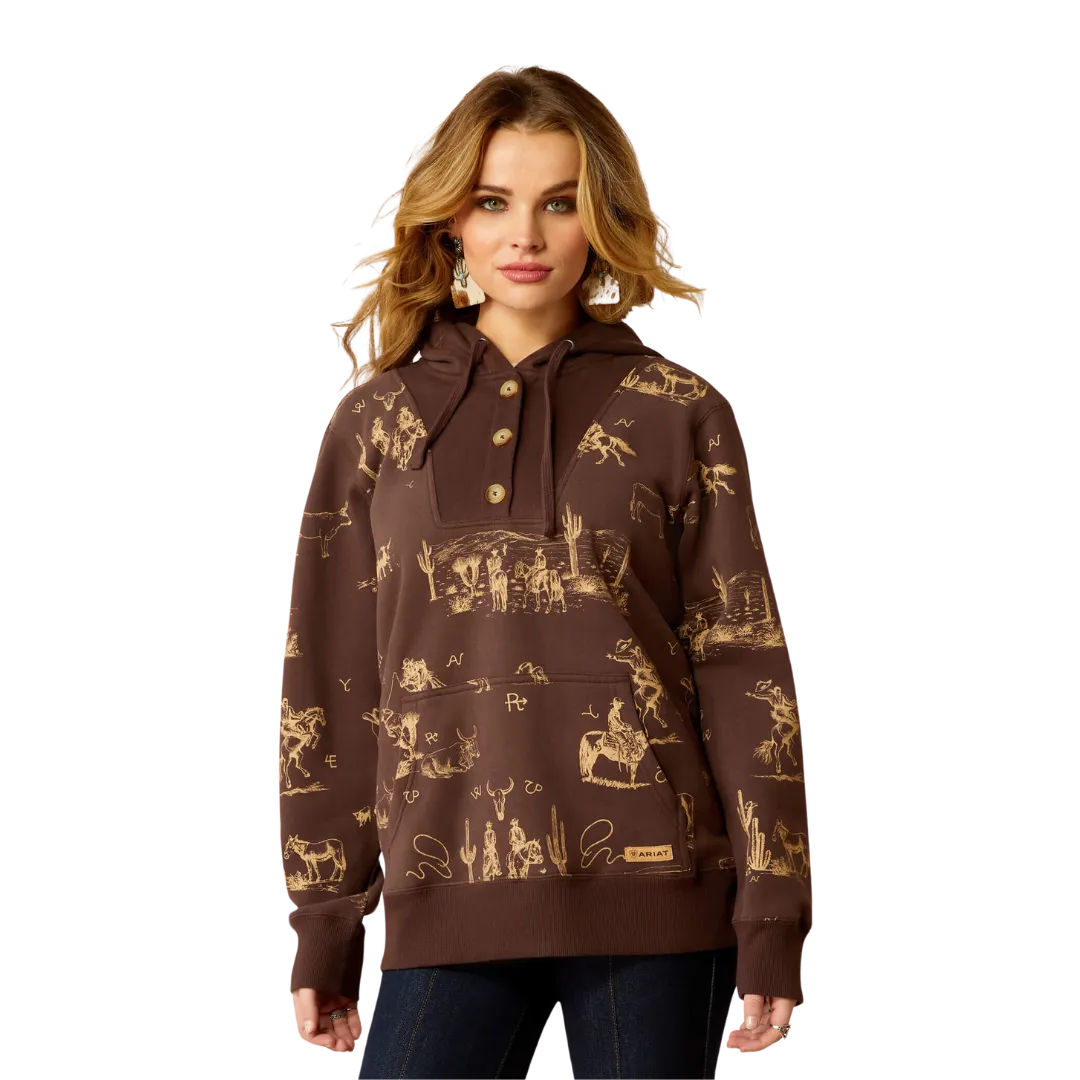 Ariat Women's Ranchin Print Hoodie