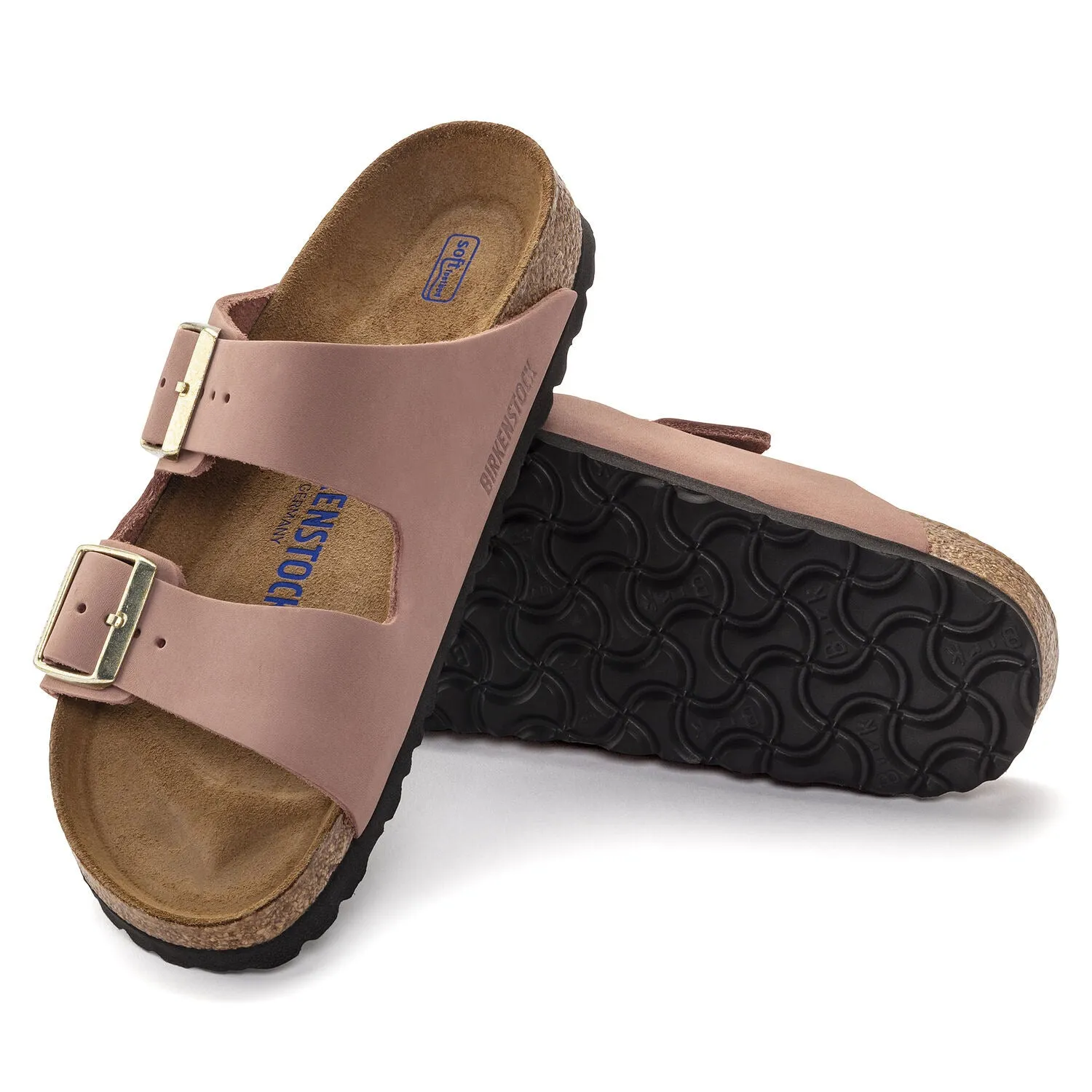 Arizona Soft Footbed Nubuck Leather - Old Rose