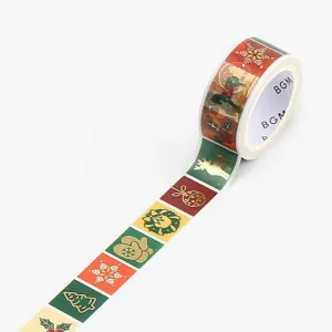 BGM Christmas Limited Pattern Masking Tape