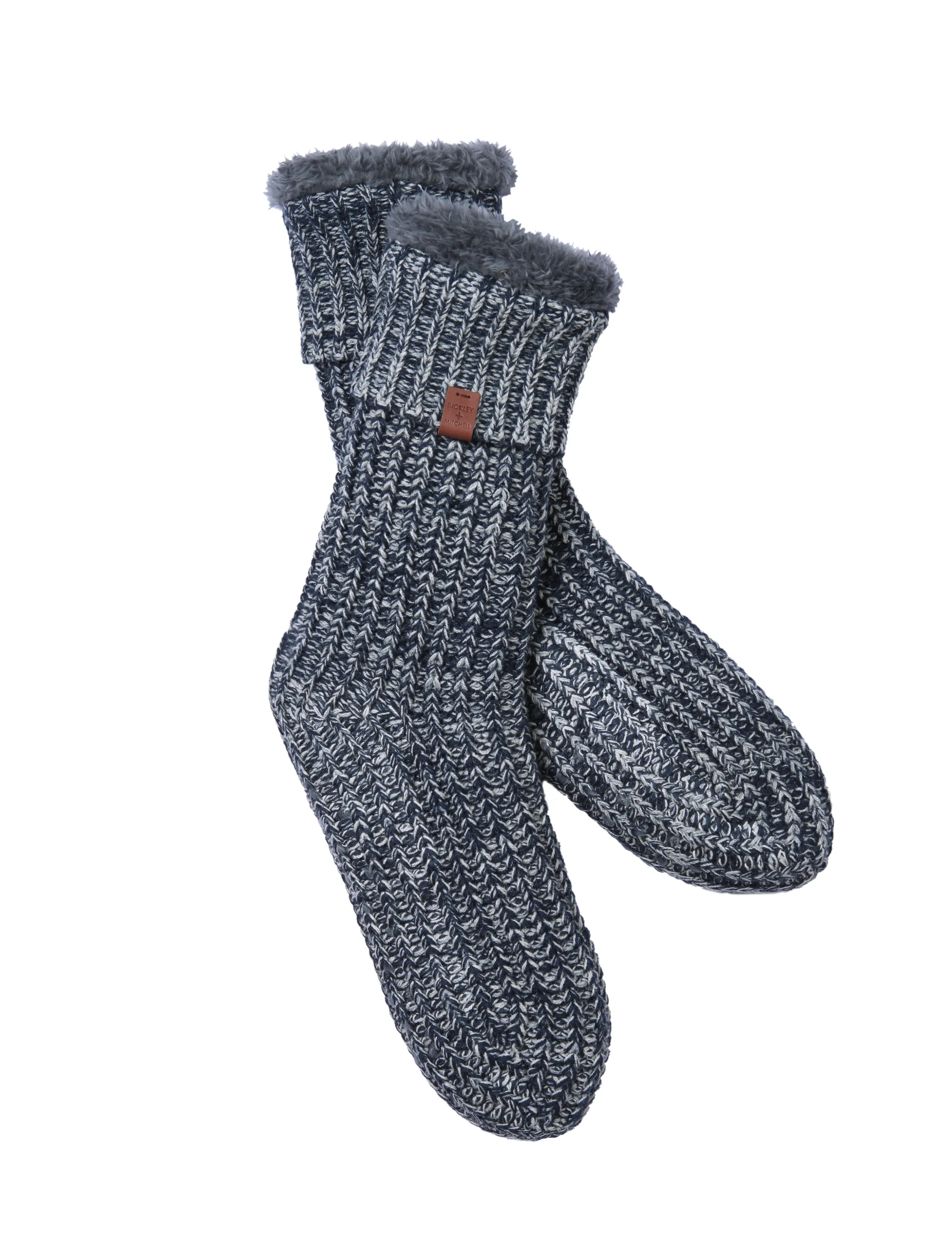 Bickley   Mitchell Sherpa Interior Thick Slipper Socks