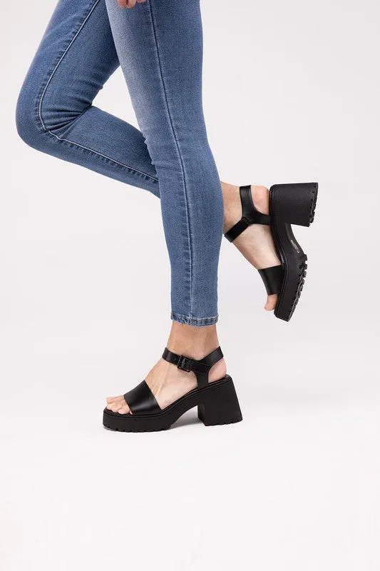 BOOMER Platform Heel Sandals