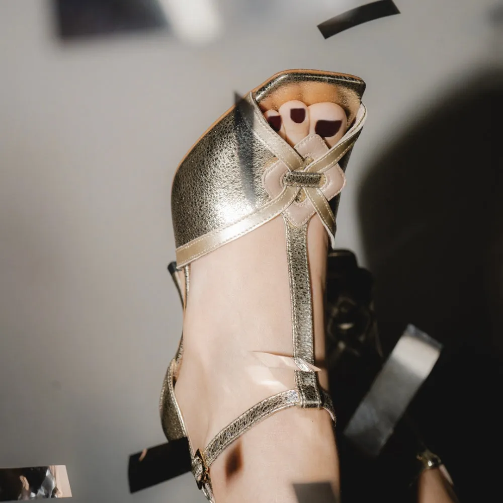 CAMILLA high heel sandal - Goldfinch