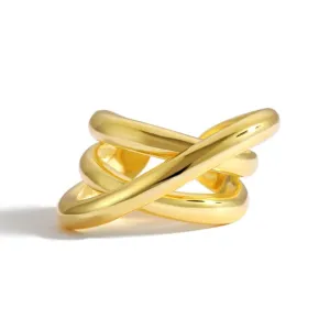 Chunky Wide Intertwined Ring