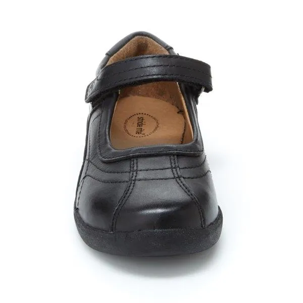 Claire Kid's Mary Jane Casual Shoe - Black Leather