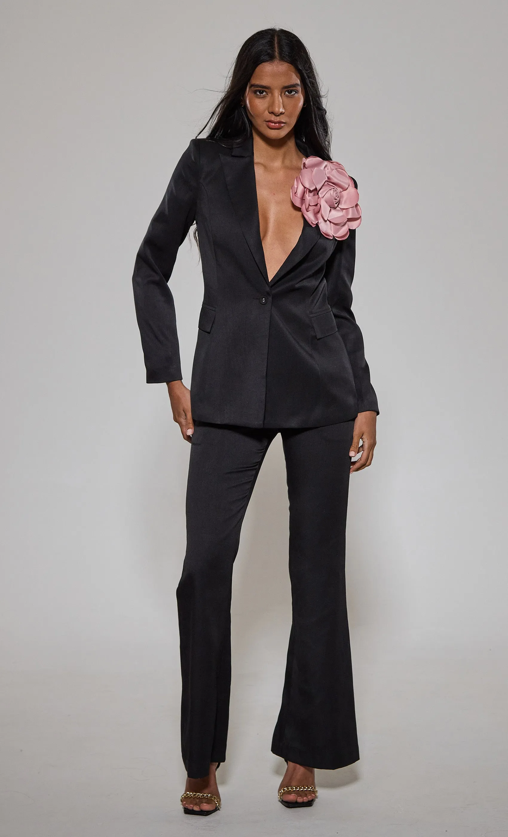 Corsage Tuxedo Jacket