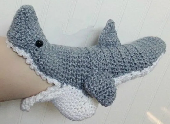 Cozy Plush Shark Socks