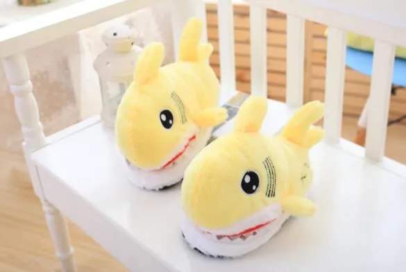 Cozy Shark Plush Slippers