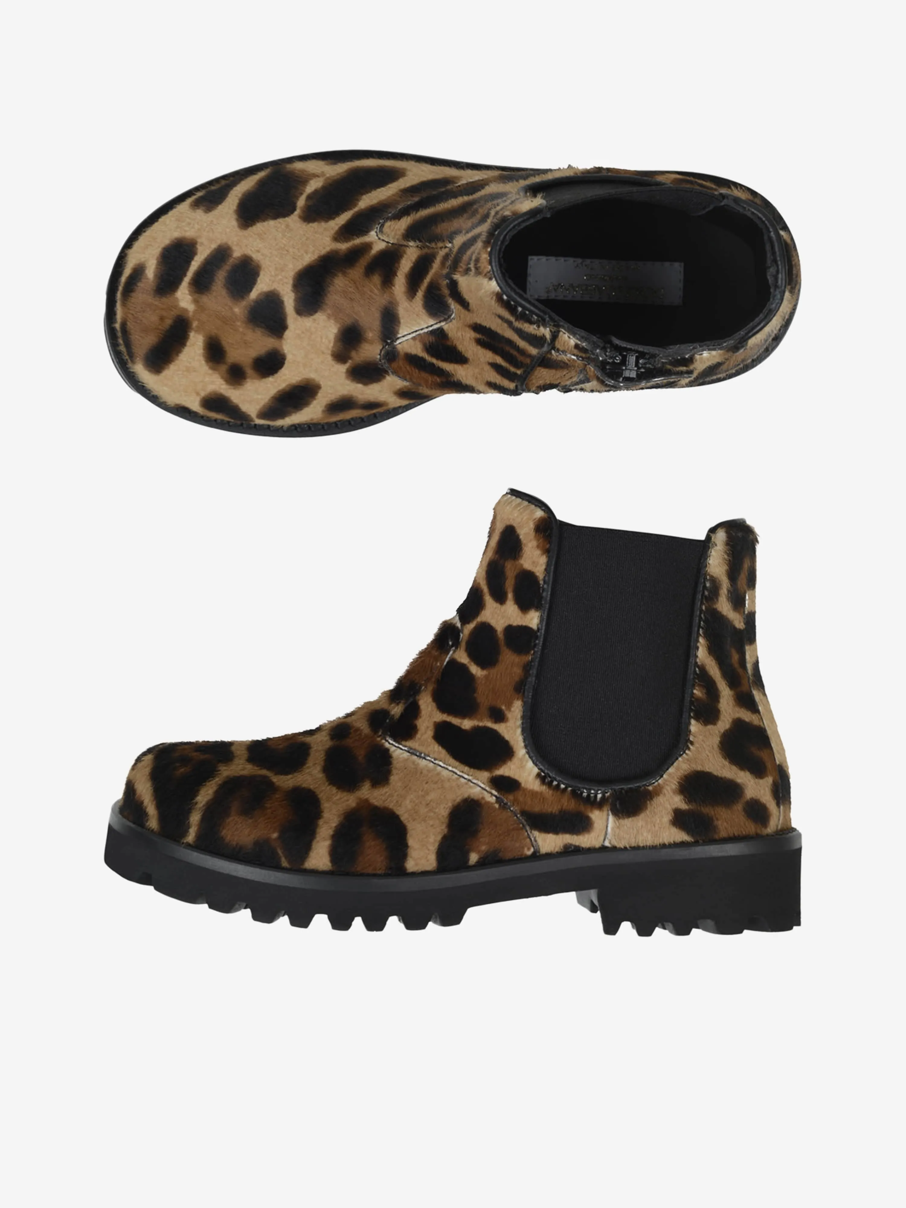 Dolce & Gabbana Girls Leopard Boots