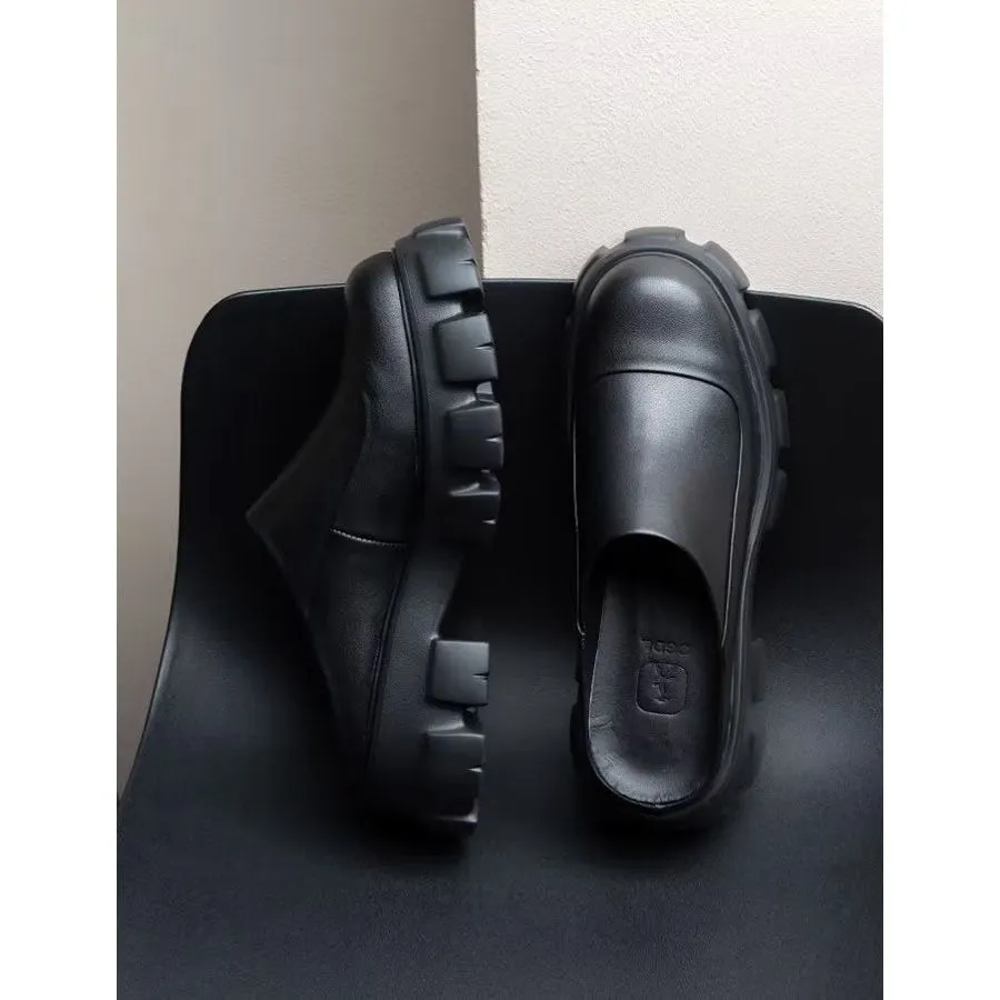 ElegantLux Platform Business Slippers