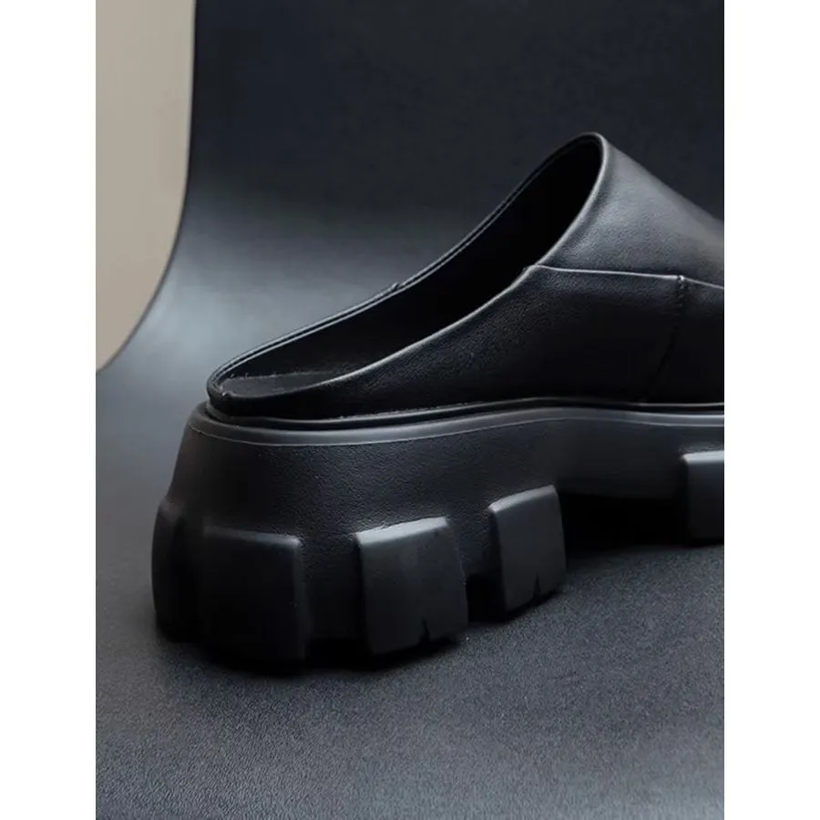 ElegantLux Platform Business Slippers