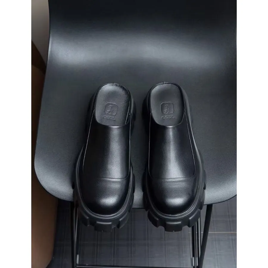 ElegantLux Platform Business Slippers