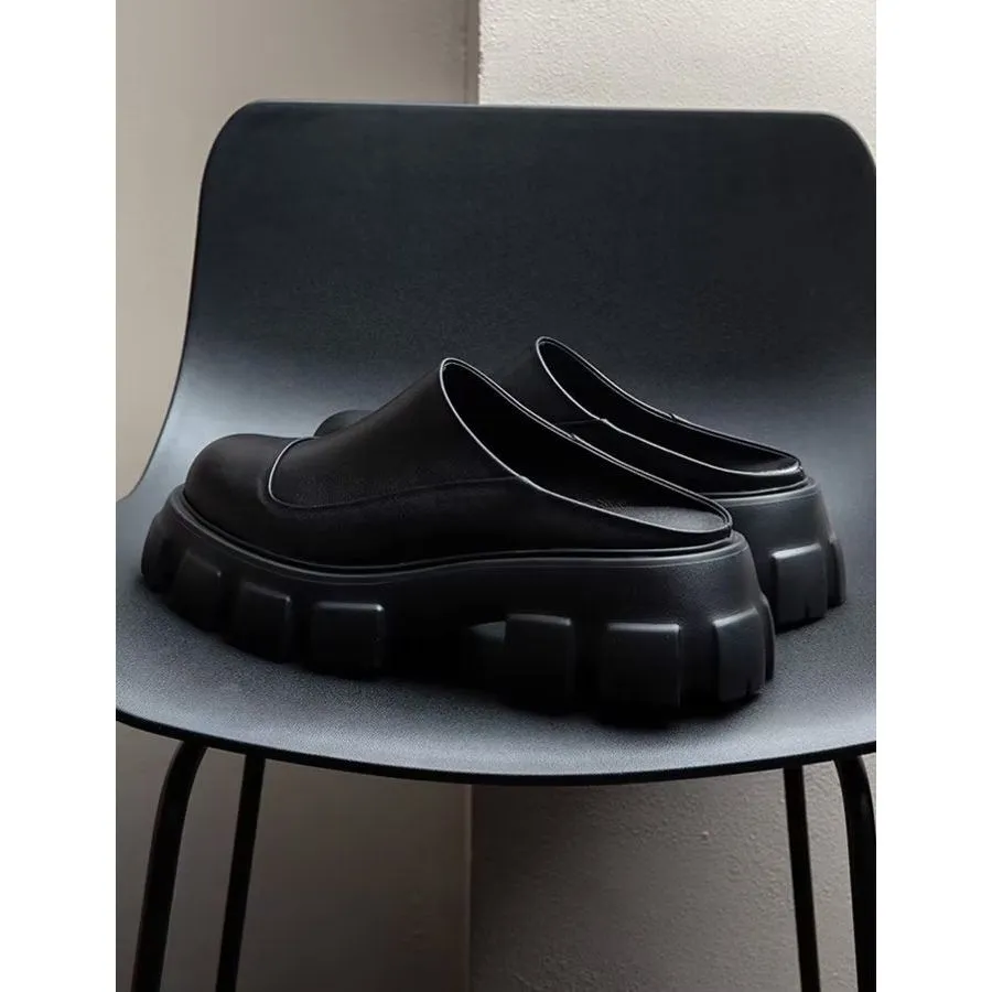 ElegantLux Platform Business Slippers