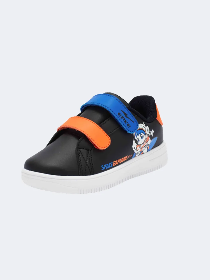 Erke Skateboard Little-Boys Lifestyle Shoes Black/Orange