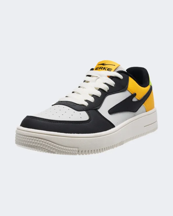 Erke Skateboard Men Lifestyle Shoes White/Black/Yellow