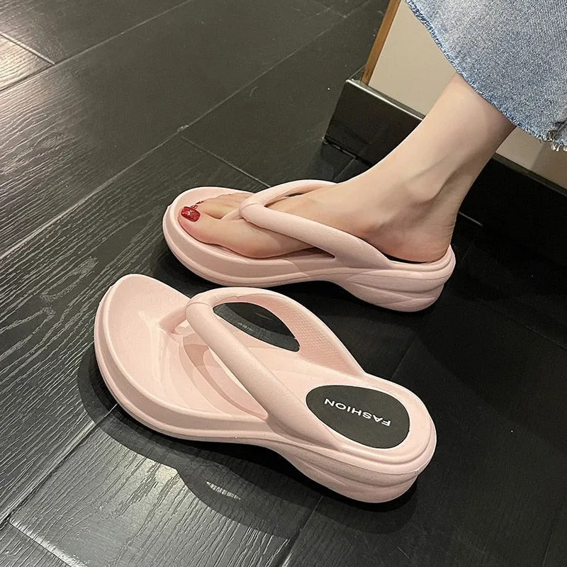 Everyday Basics Thick and Comfy Soles Platform Slippers