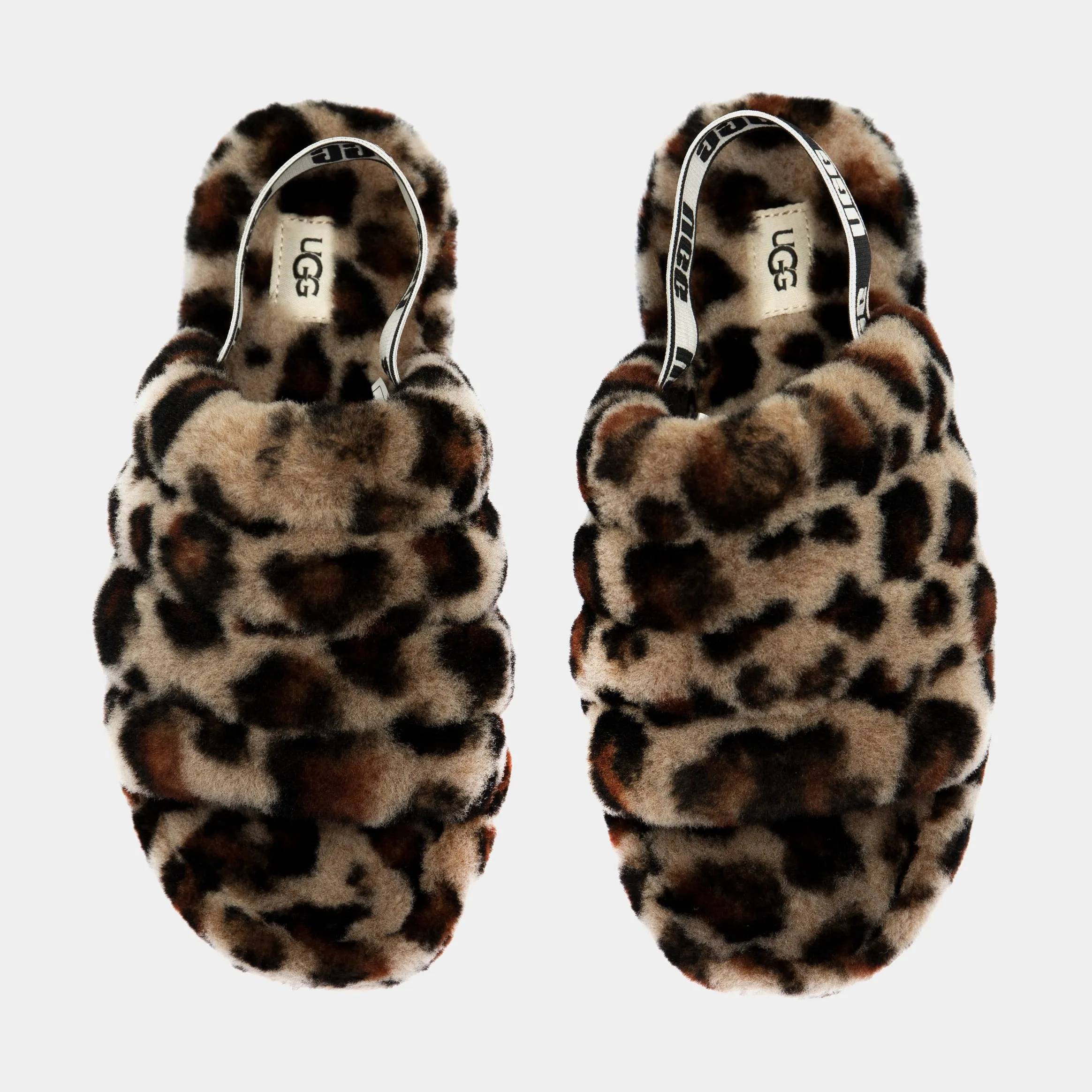 Fluff Yeah Leopard Grade School Sandal (Brown/Black)