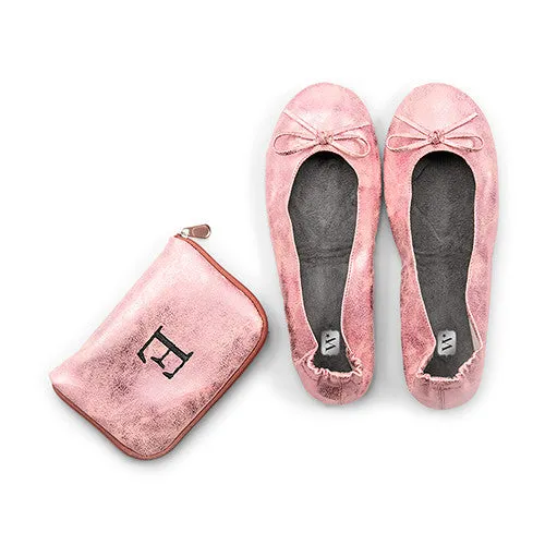 Foldable Flats Pocket Shoes - Pink Medium