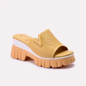 Grace Yellow Thick Sole Slippers 0412278