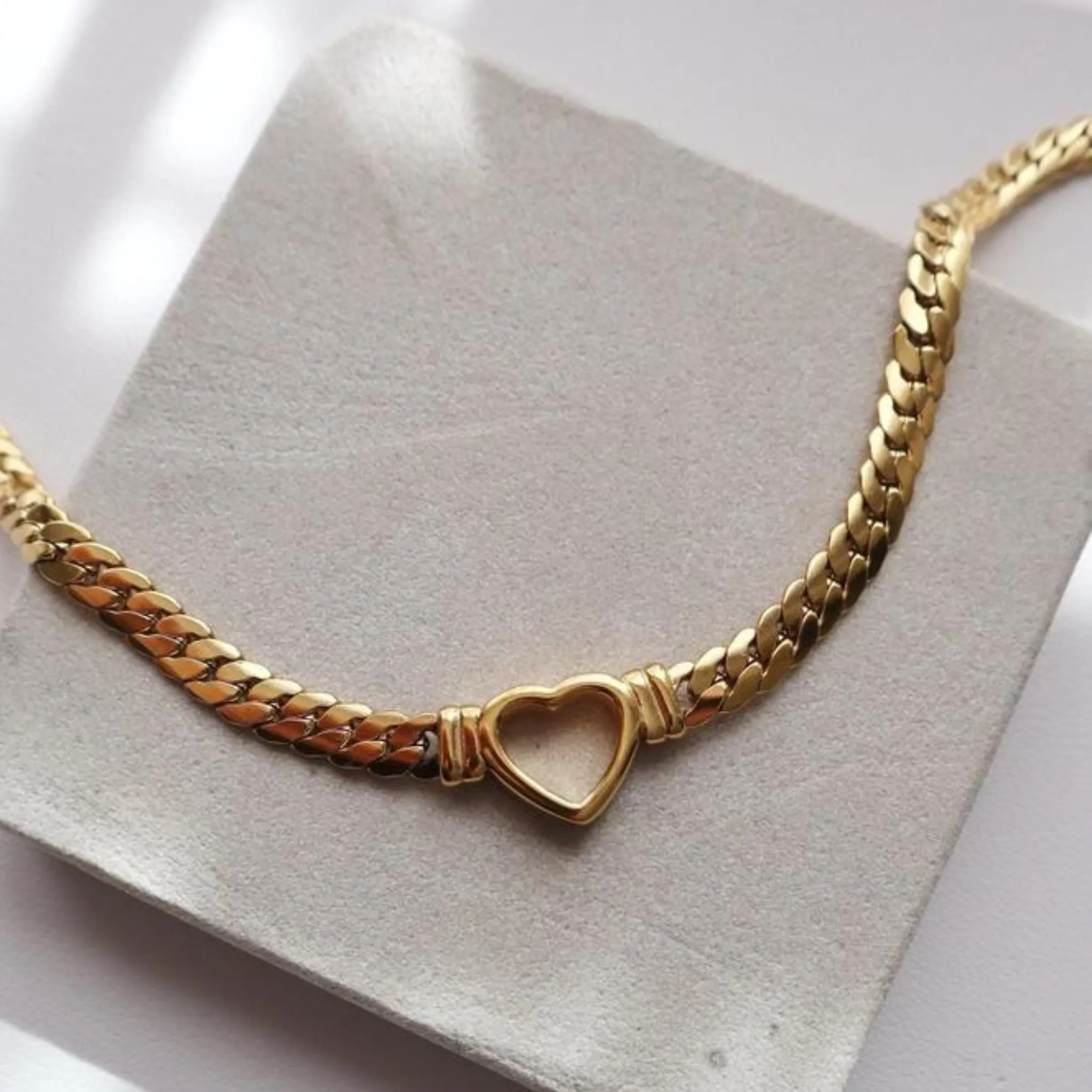 Heart Choker | Chunky Statement Necklace