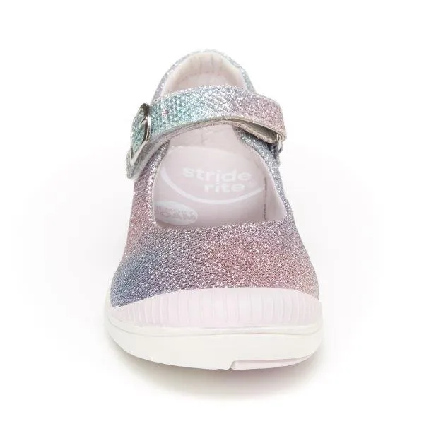 Holly Kid's Athletic Mary Jane Shoe - Rainbow Multi