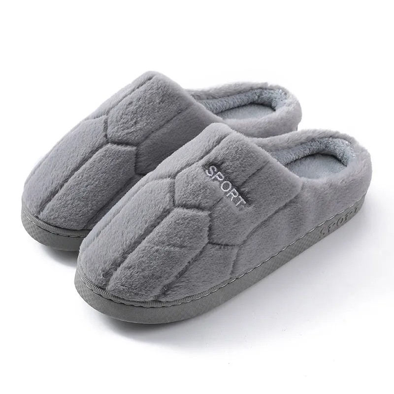 Honeycomb Plush Slippers for Women