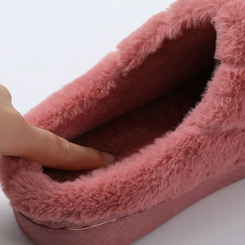 Honeycomb Plush Slippers for Women