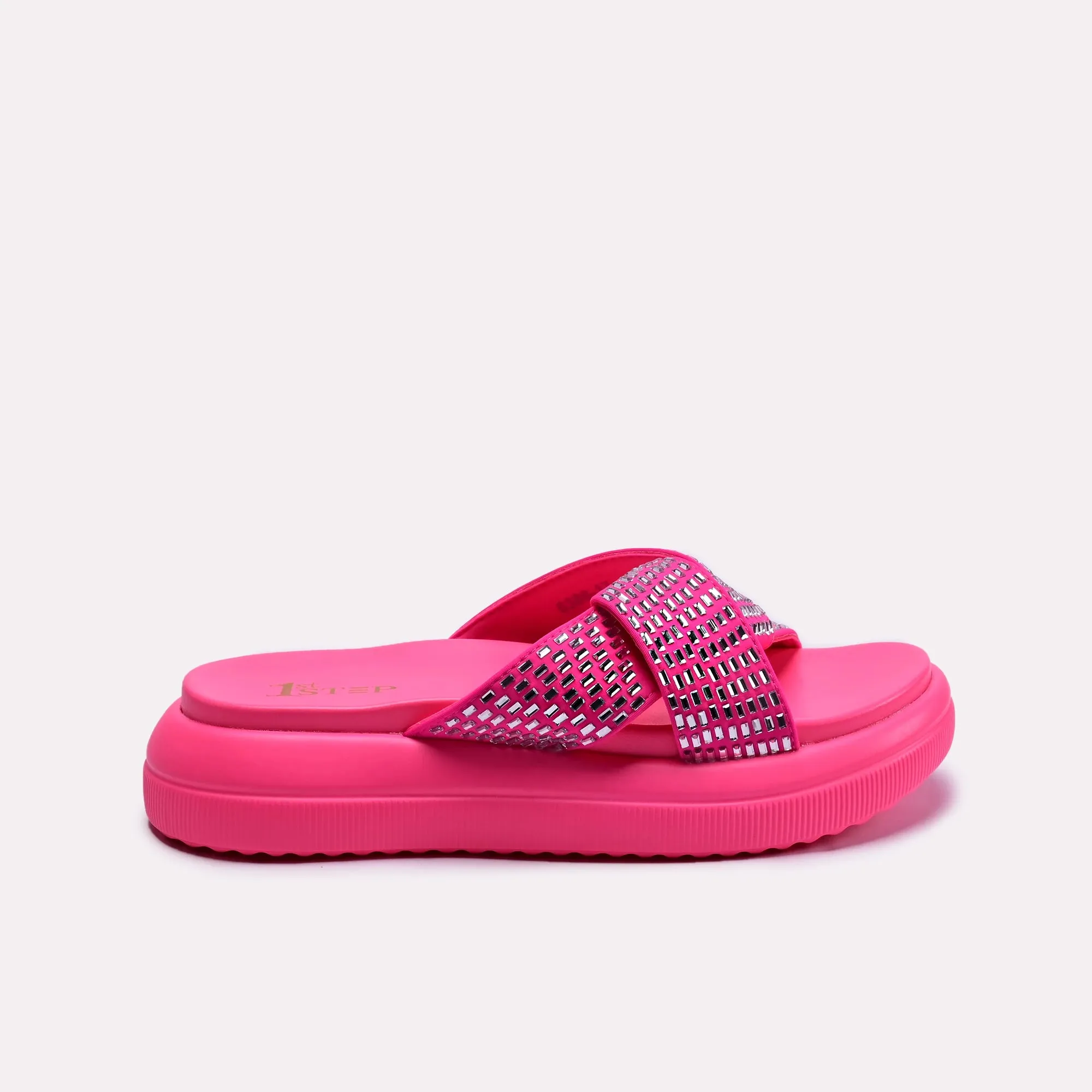 Judy Pink Platform Slippers 0412289