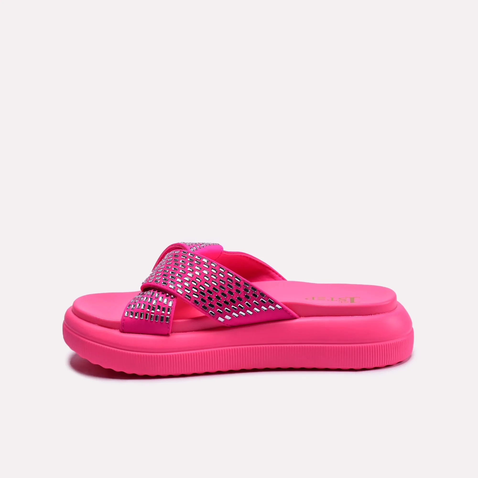 Judy Pink Platform Slippers 0412289