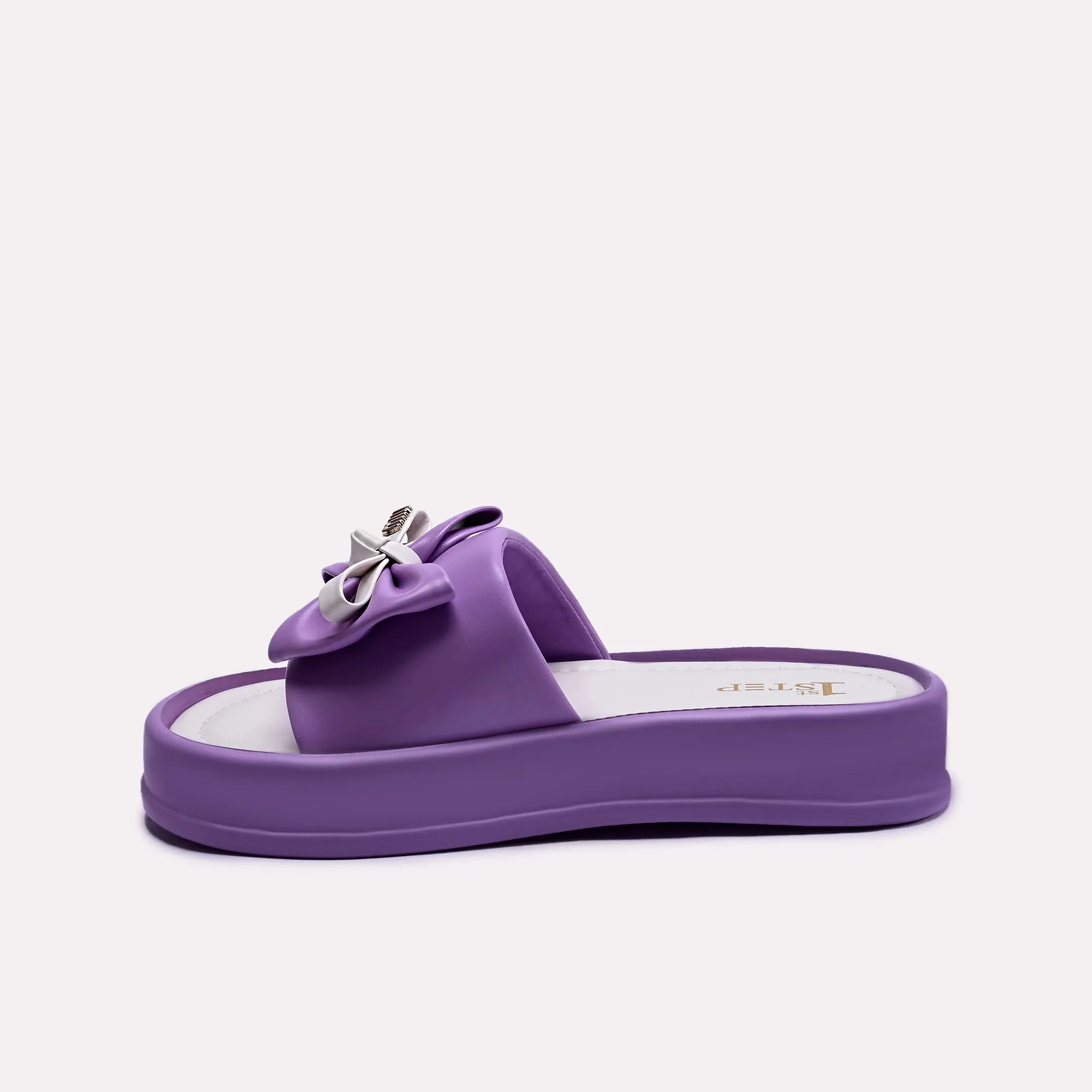 Lauren Purple Platform Slides 0412354